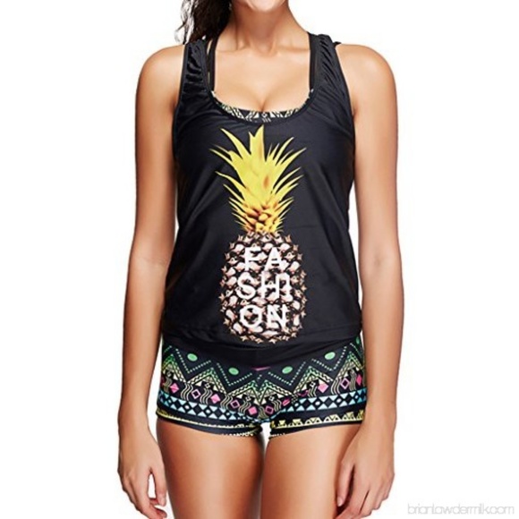 Joymode Swim Joymode Pc Bandeau Bikini Tank Aztec Neon Swim